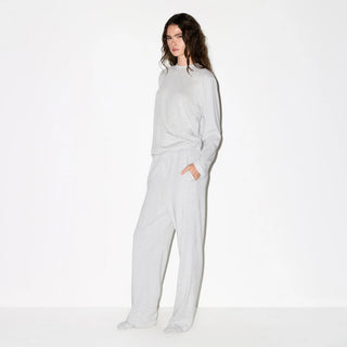 BOYFRIEND LONG SLEEVE T-SHIRT | LIGHT HEATHER GREY