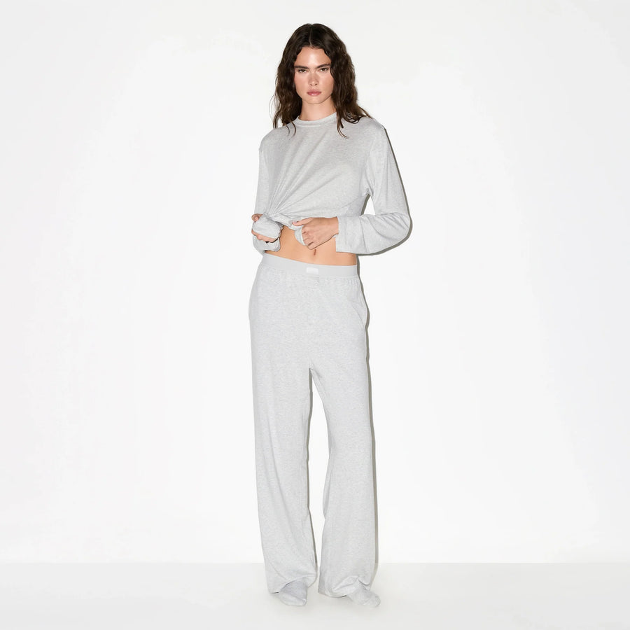 BOYFRIEND LOOSE PANT | LIGHT HEATHER GREY