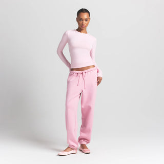 COTTON JERSEY LONG SLEEVE T-SHIRT | CHERRY BLOSSOM