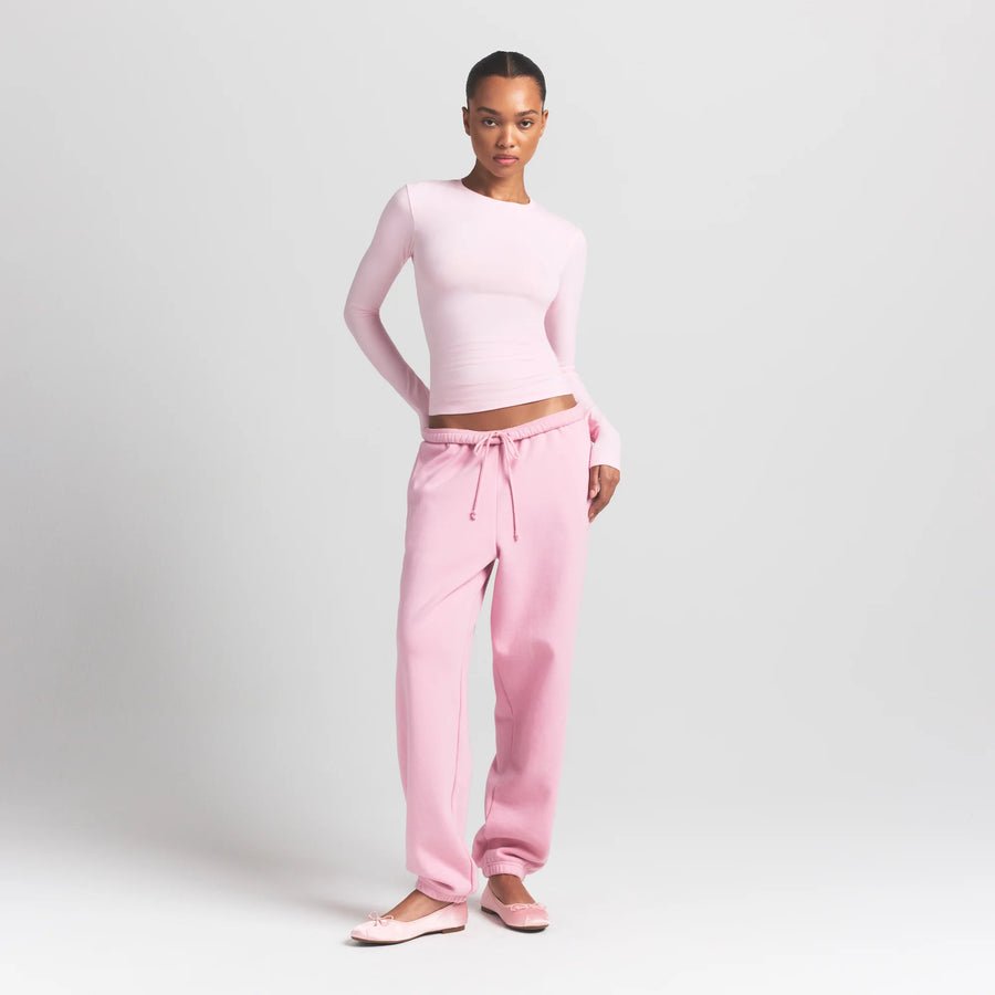 COTTON JERSEY LONG SLEEVE T-SHIRT | CHERRY BLOSSOM