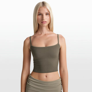 NikeSKIMS RIBBED SEAMLESS CAMI | DUSTY OAKMOSS