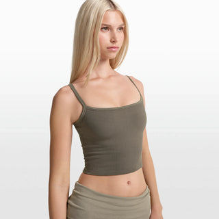 NikeSKIMS RIBBED SEAMLESS CAMI | DUSTY OAKMOSS