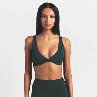 NikeSKIMS MATTE TWIST-FRONT BRA | DARK TEAL