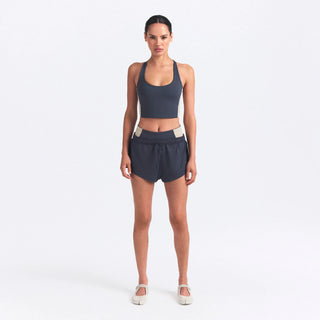NikeSKIMS MATTE SHINE MIX RACERBACK BRA TOP | DEEP ROYAL AND STONE