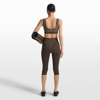 NikeSKIMS RIBBED SEAMLESS MICRO SCOOP BRA | DUSTY OAKMOSS