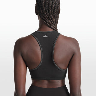 NikeSKIMS RIBBED SEAMLESS RACER FRONT BRA | OBSIDIAN