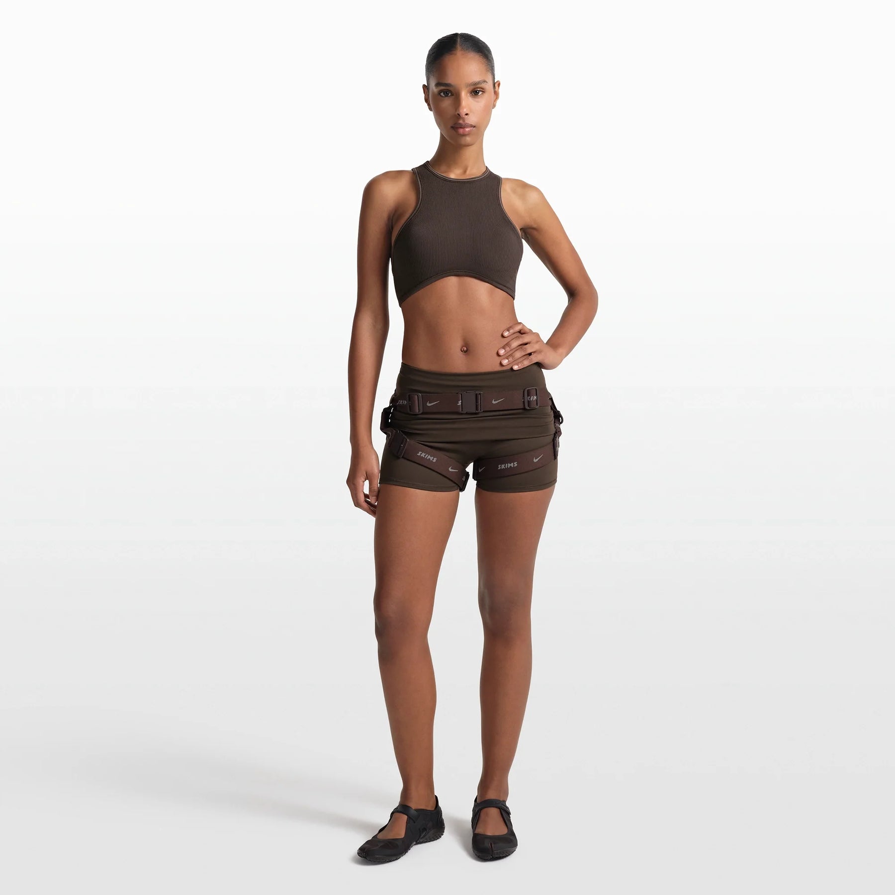 NikeSKIMS RIBBED SEAMLESS RACER FRONT BRA | PHOENIX