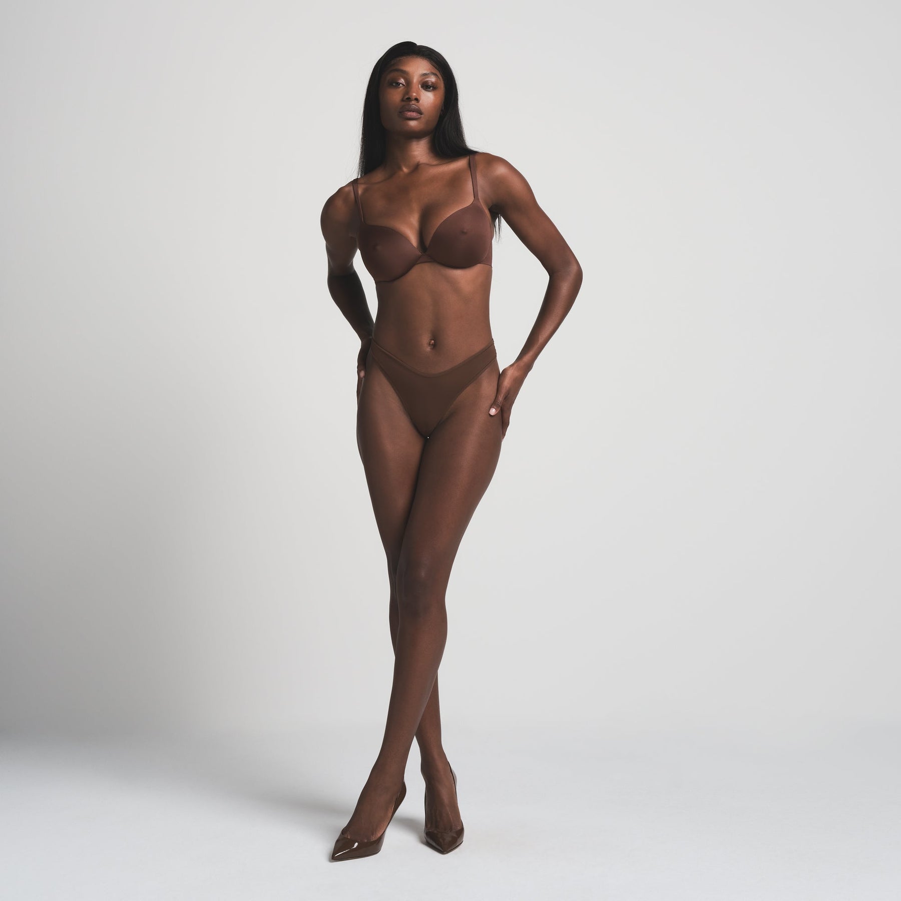 SKIMS ULTIMATE NIPPLE PUSH-UP BRA | COCOA