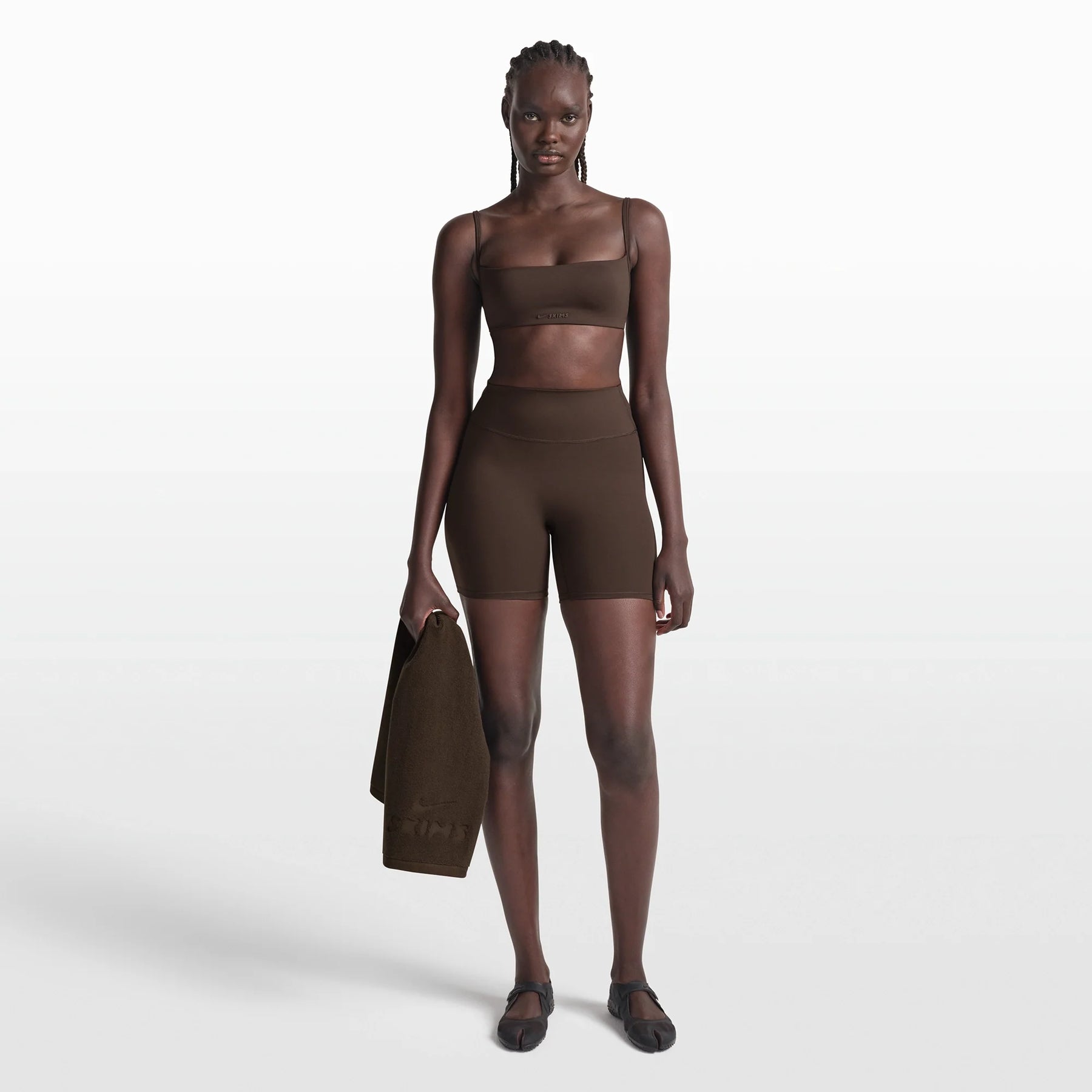 NikeSKIMS MATTE MICRO BRA | DARK SEPIA