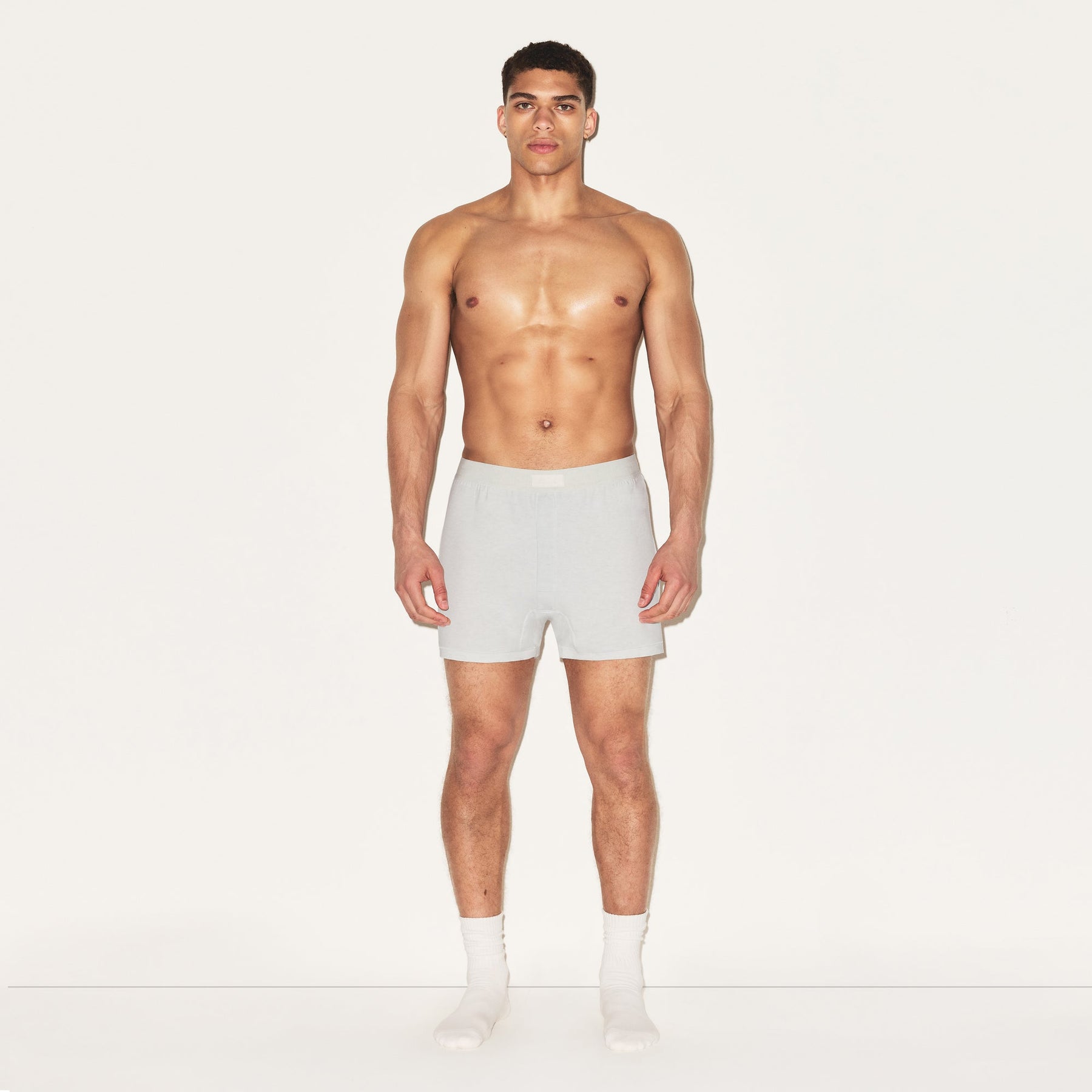 SKIMS COTTON MENS KNIT BOXER 3-PACK | HEATHER MULTI
