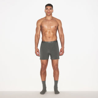 SKIMS STRETCH MENS KNIT BOXER 3-PACK | GUNMETAL MULTI