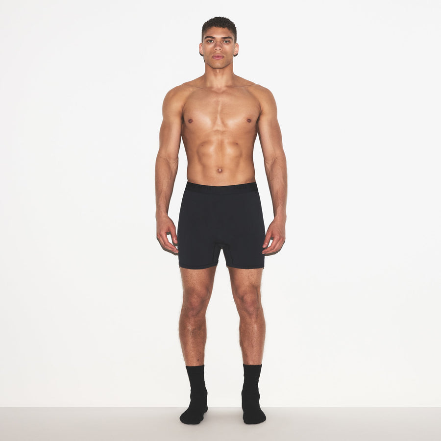 SKIMS STRETCH MENS KNIT BOXER 3-PACK | GUNMETAL MULTI