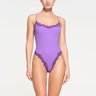 FITS EVERYBODY LACE CAMI BODYSUIT | ULTRA VIOLET TONAL