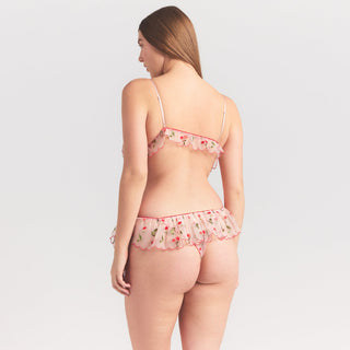 EMBROIDERED TULLE SKIRT BIKINI | PRIMROSE CHERRY TULLE