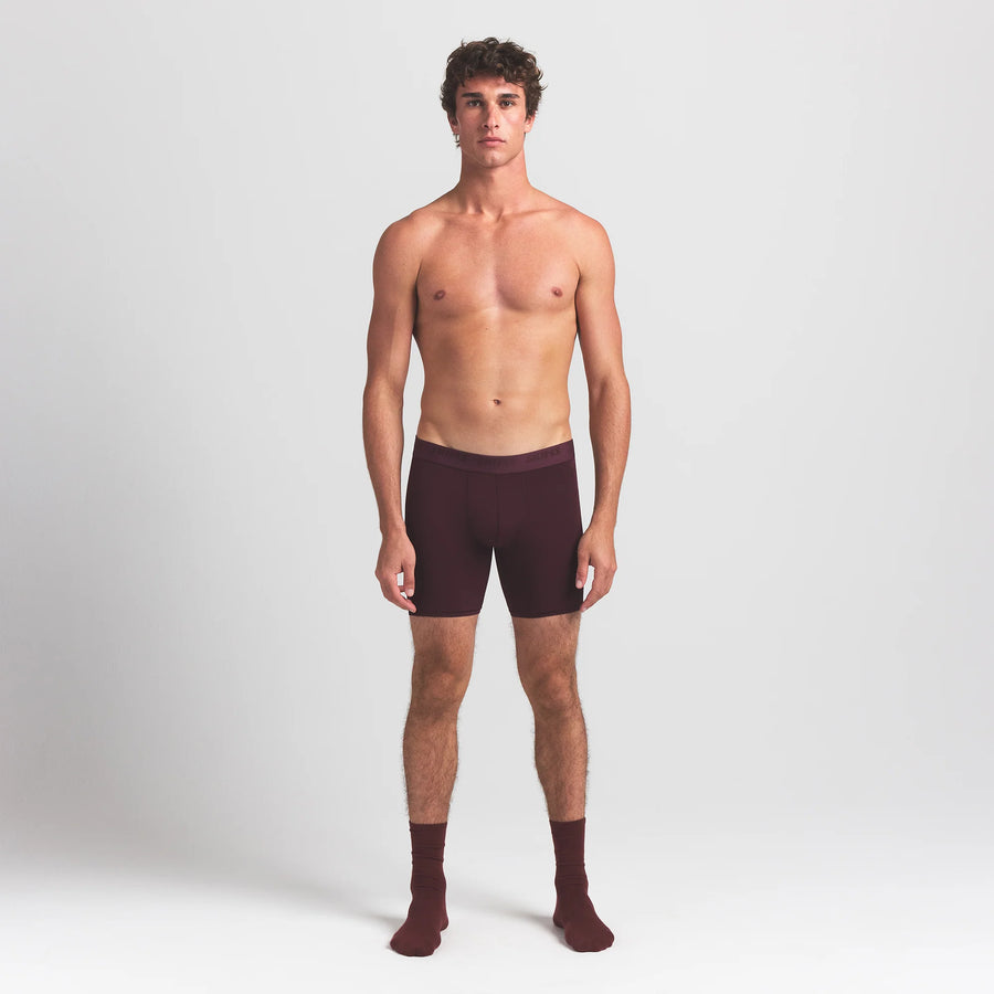 SKIMS STRETCH MENS 5" BOXER BRIEF | CURRANT