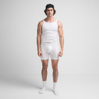 SKIMS COTTON MENS 5" BOXER BRIEF | CHALK