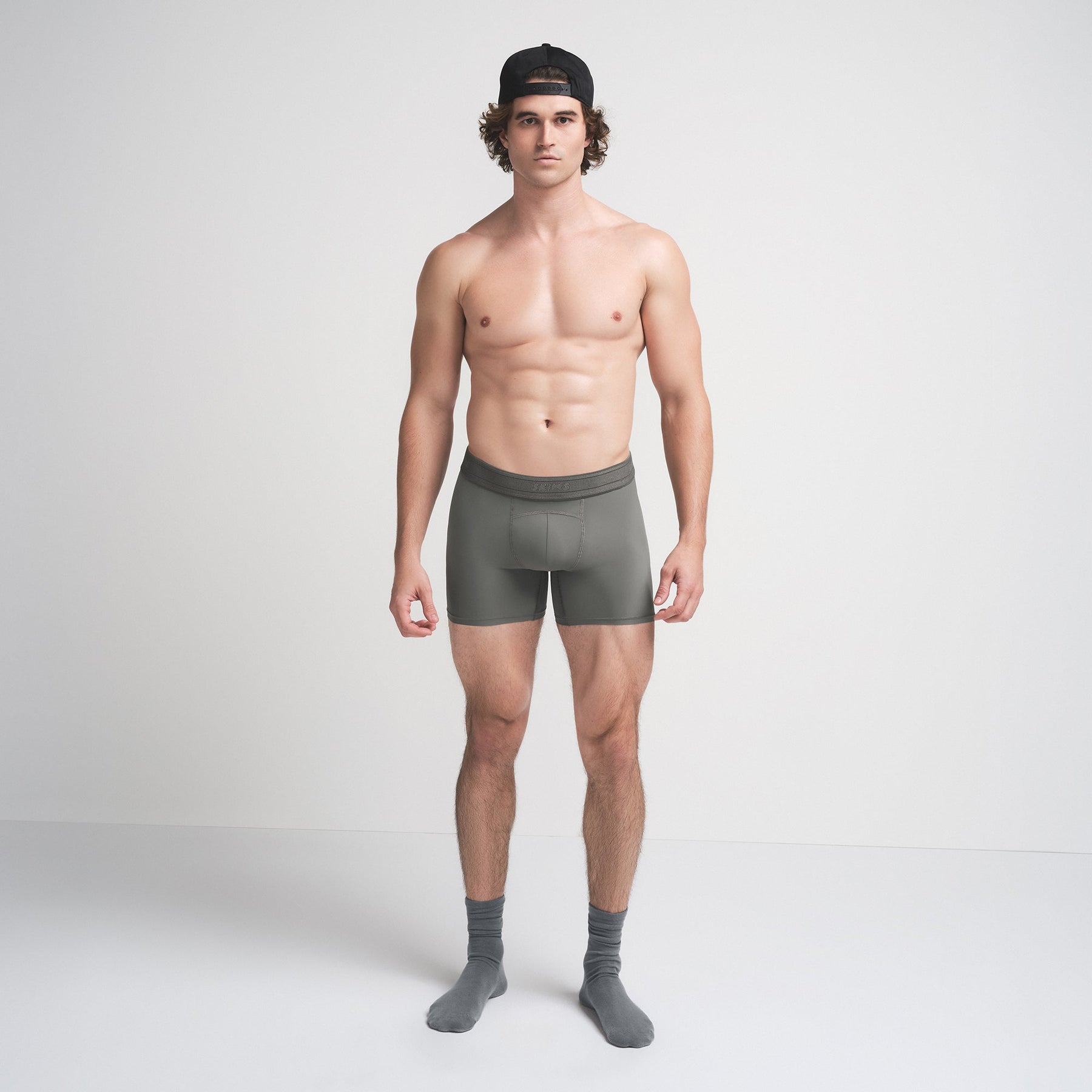 SKIMS FLEX MENS 5" BOXER BRIEF | GUNMETAL