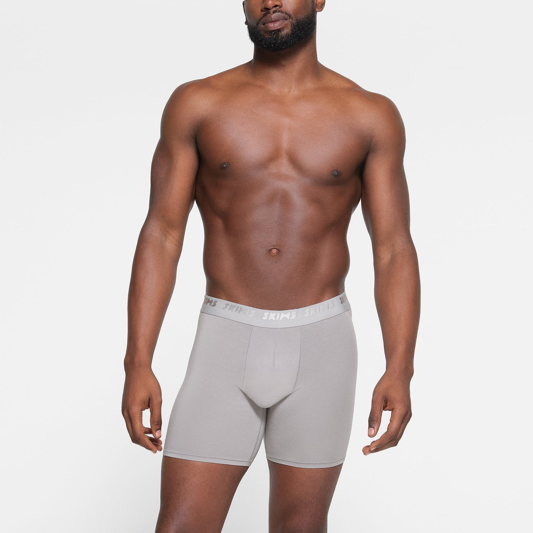 SKIMS STRETCH MENS 5" BOXER BRIEF 3-PACK | GUNMETAL MULTI