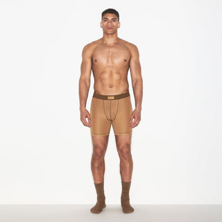 SKIMS COTTON MENS 5" BOXER BRIEF 3-PACK | RUSSET MULTI