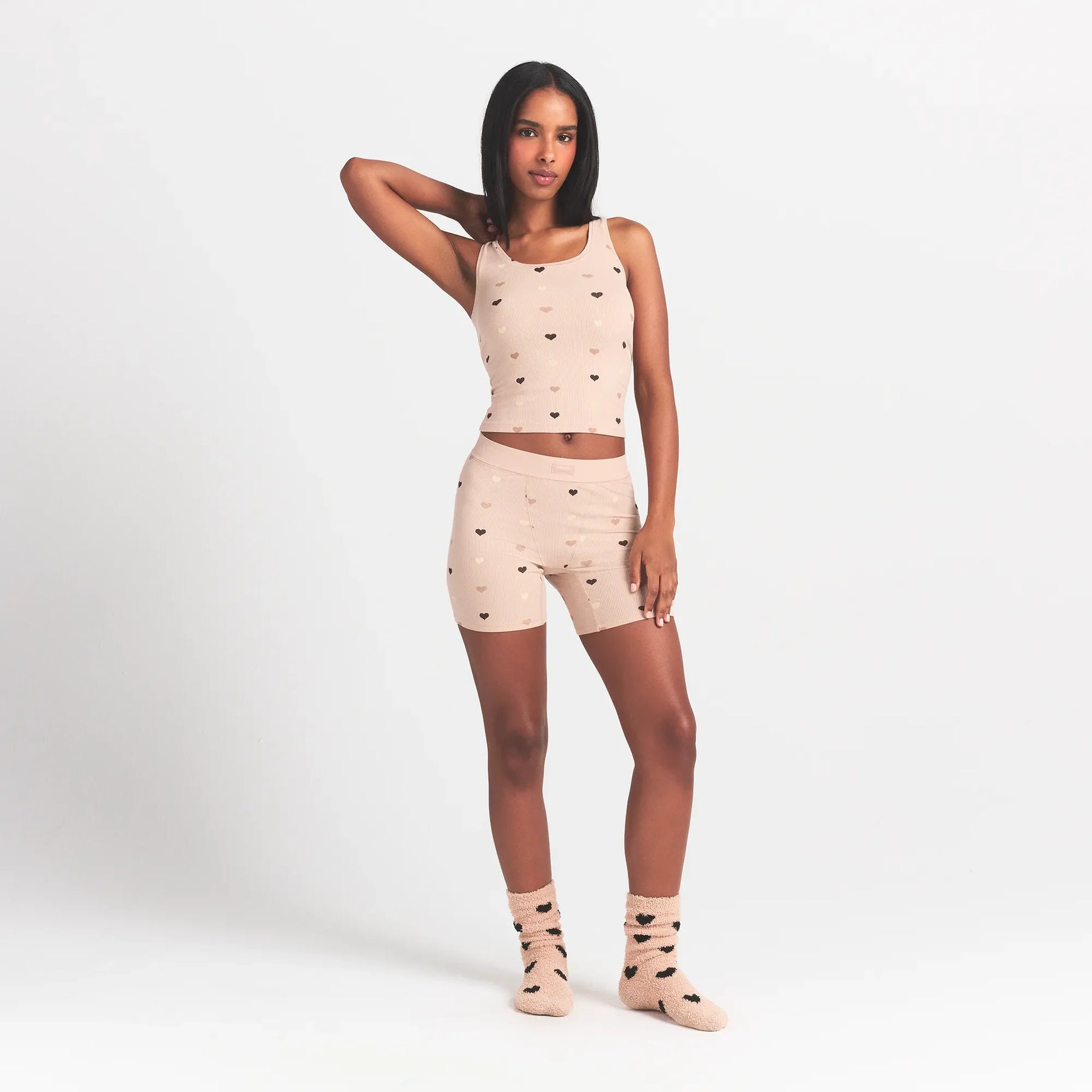 SOFT LOUNGE BOXER | MICA MINI HEART HALFDROP