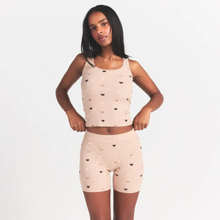 SOFT LOUNGE BOXER | MICA MINI HEART HALFDROP