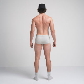 SKIMS COTTON MENS BRIEF | LIGHT HEATHER GREY