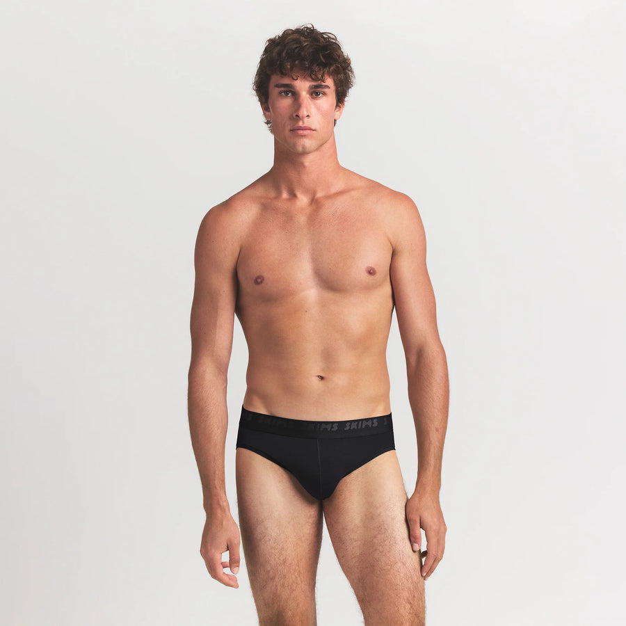 SKIMS STRETCH MENS BRIEF 3-PACK | GUNMETAL MULTI