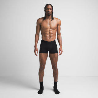 SKIMS STRETCH MENS 3" BOXER BRIEF | OBSIDIAN