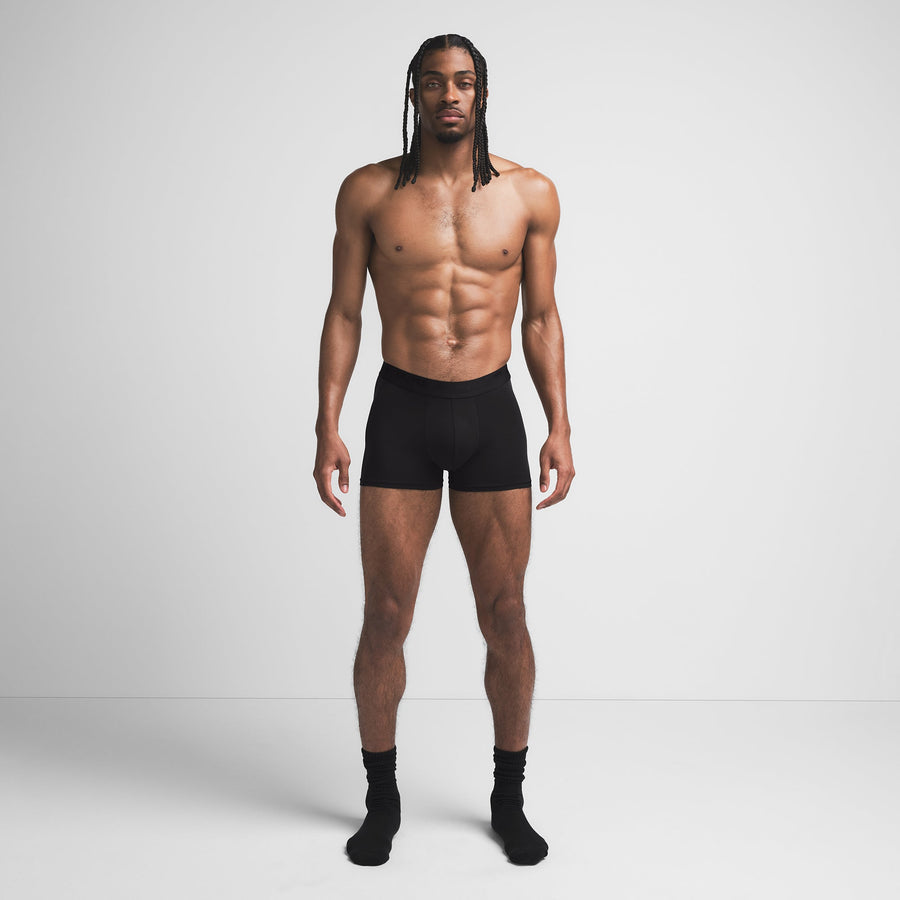 SKIMS STRETCH MENS 3" BOXER BRIEF | OBSIDIAN