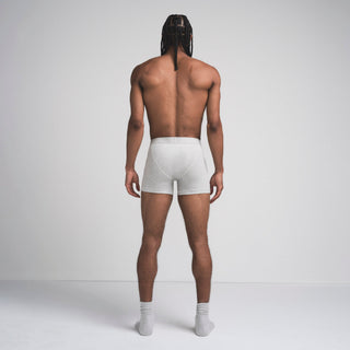 SKIMS COTTON MENS 3" BOXER BRIEF | LIGHT HEATHER GREY