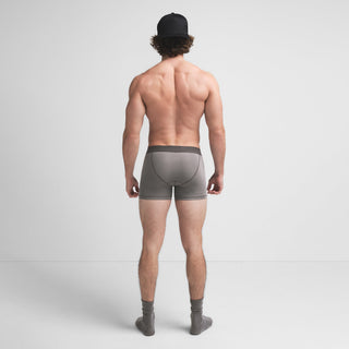 SKIMS COTTON MENS 3" BOXER BRIEF | WASHED GUNMETAL