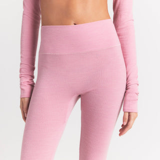 WOOL RIB HIGH-WAISTED LEGGING | HALITE