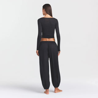 VOILE SLEEP BALLOON PANT | ONYX