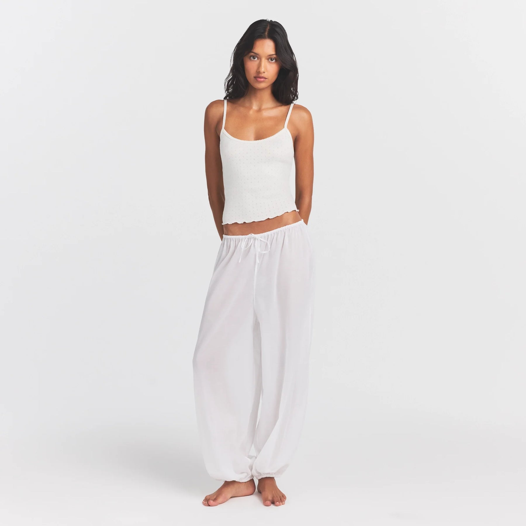 VOILE SLEEP BALLOON PANT | SNOW