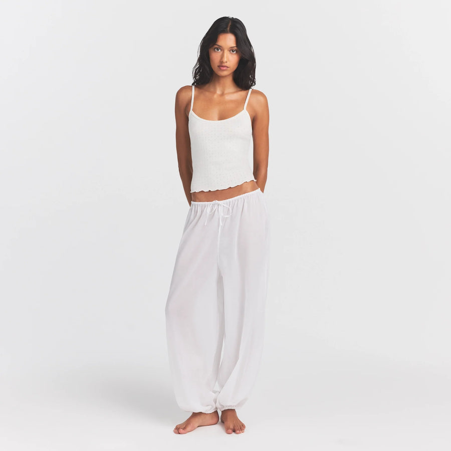 VOILE SLEEP BALLOON PANT | SNOW