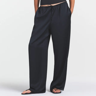 WOVEN SHINE LACE PANT | ONYX