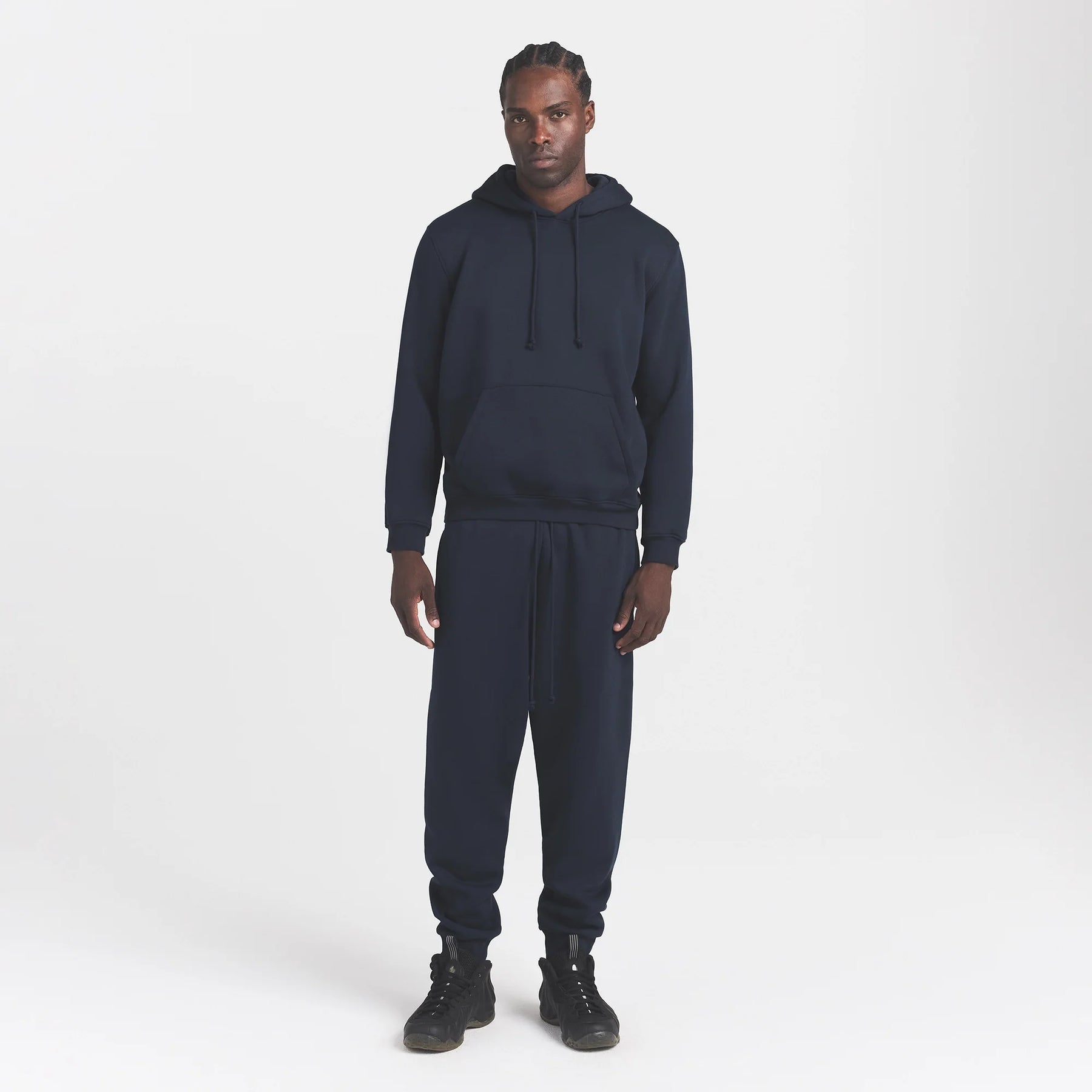 FLEECE LOUNGE MENS TAPERED JOGGER | NAVY