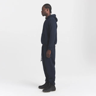 FLEECE LOUNGE MENS TAPERED JOGGER | NAVY