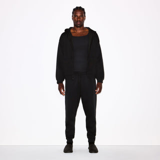 FLEECE LOUNGE MENS TAPERED JOGGER | WASHED ONYX