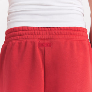 FLEECE LOUNGE MENS RELAXED SHORT | WASHED RED