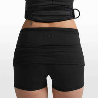 NikeSKIMS MATTE 3" FOLDOVER SHORT | OBSIDIAN