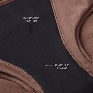 PERIOD PANTIES BOY SHORT | UMBER