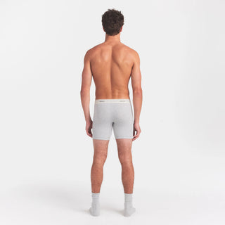SKIMS COTTON RIB MENS 5" BOXER BRIEF | LIGHT HEATHER GREY