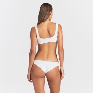 RAW EDGE MICRO SCOOP BRALETTE | SNOW