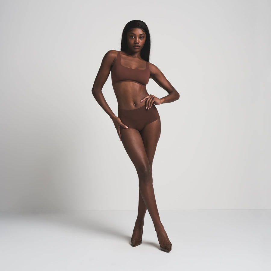 NAKED SCOOP BRALETTE | COCOA