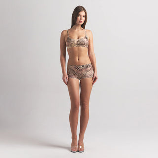 FITS EVERYBODY SCOOP BRALETTE | SAND MULTI ANIMAL