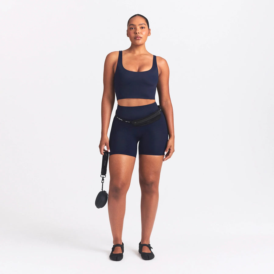 NikeSKIMS SHINE SCOOP NECK BRA TOP | NAVY