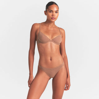 EVERYDAY COTTON UNLINED DEMI BRA | SIENNA HEATHER