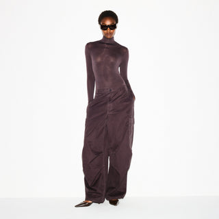 SHEER MODAL LONG SLEEVE TURTLENECK BODYSUIT | PHOENIX