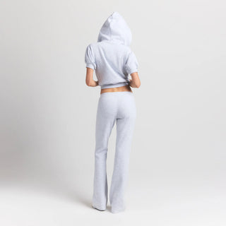 COTTON FLEECE SLIM PANT | LIGHT HEATHER GREY